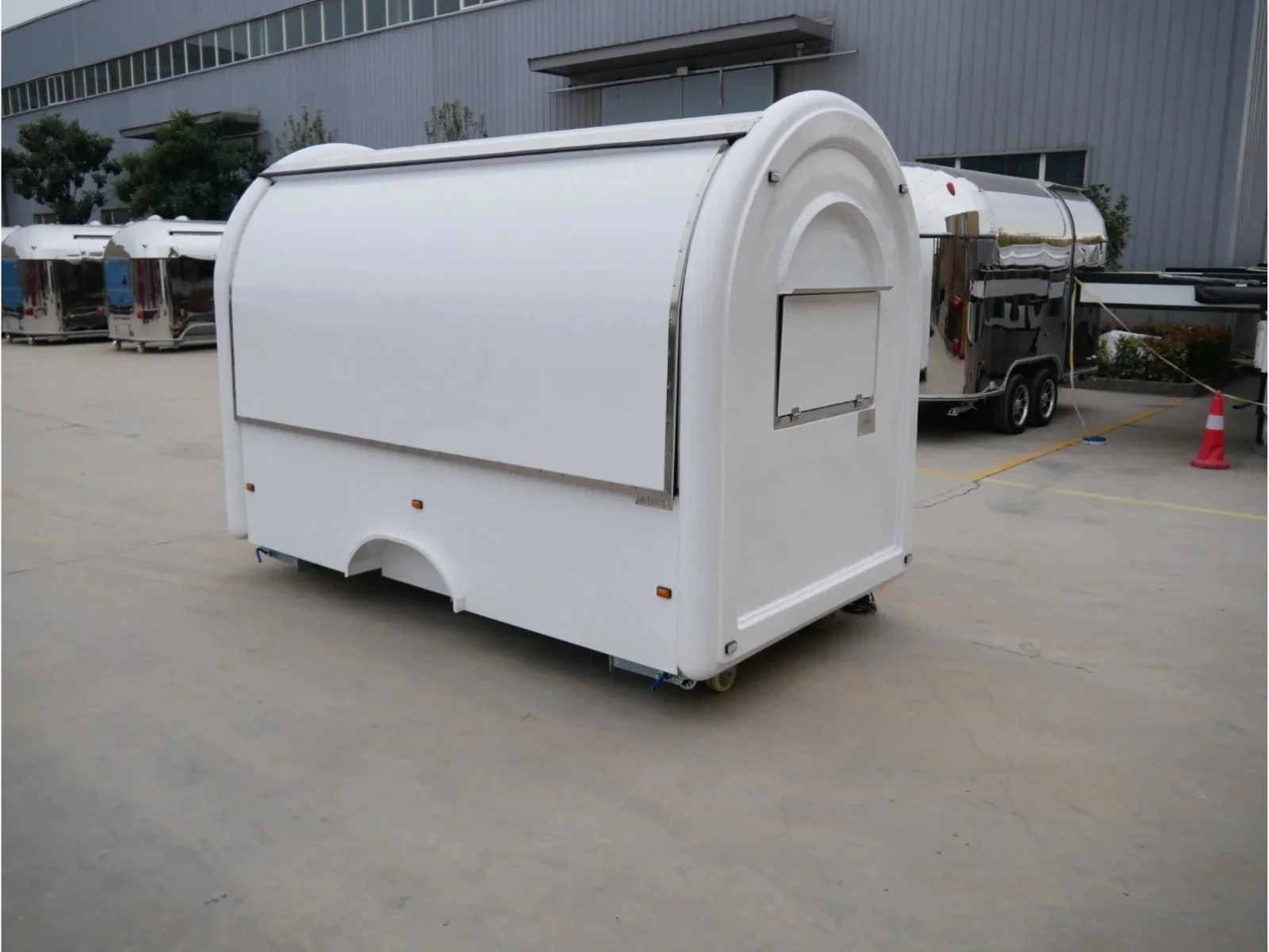 white concession trailers
