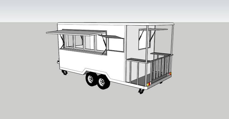 Custom BBQ Porch Trailer